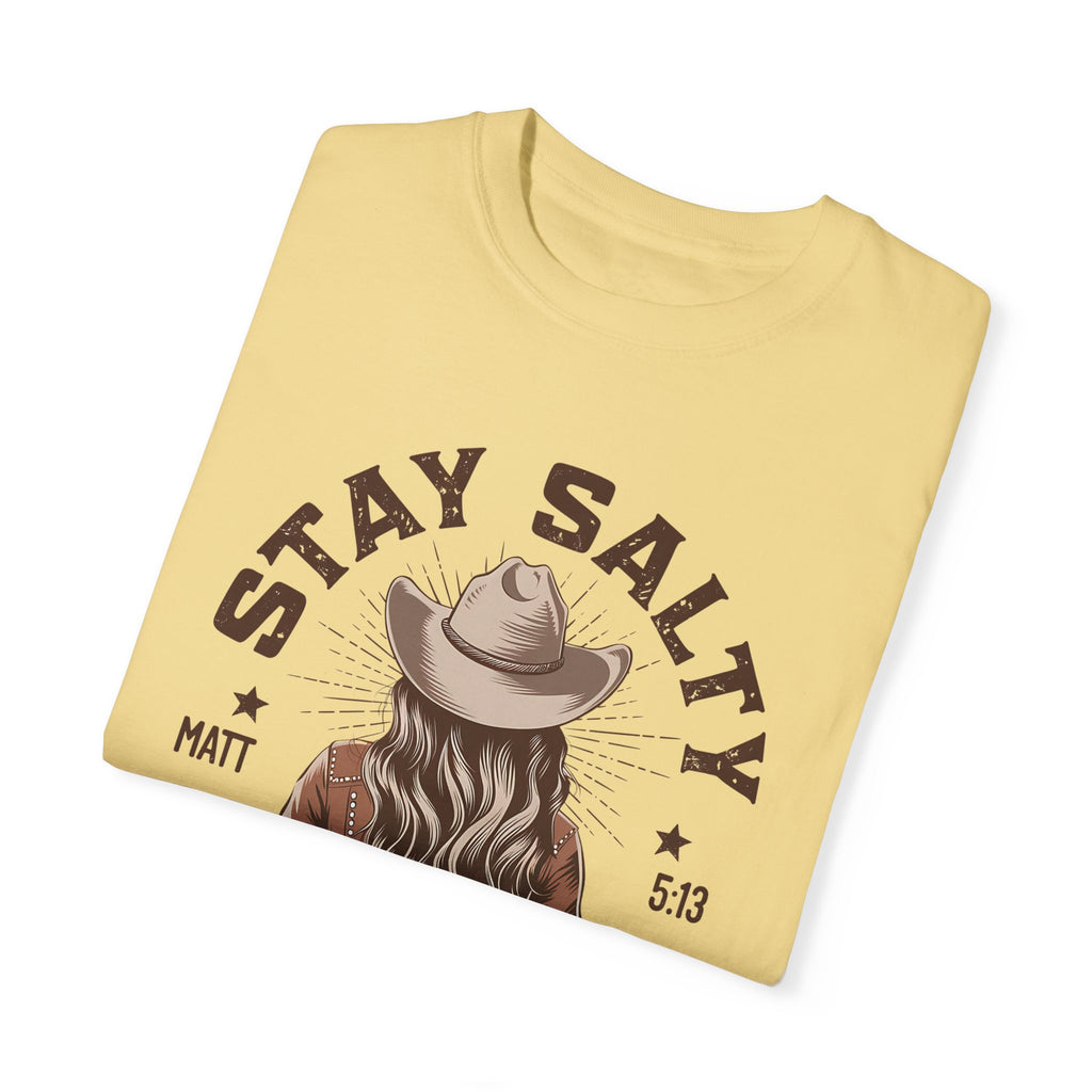 Stay Salty Cowgirl T-Shirt, Matthew 5:13, Bible Verse Shirt, Christian Gift, Jesus T-Shirt, Faith Based Gift, Gift For Her, Mother's Day