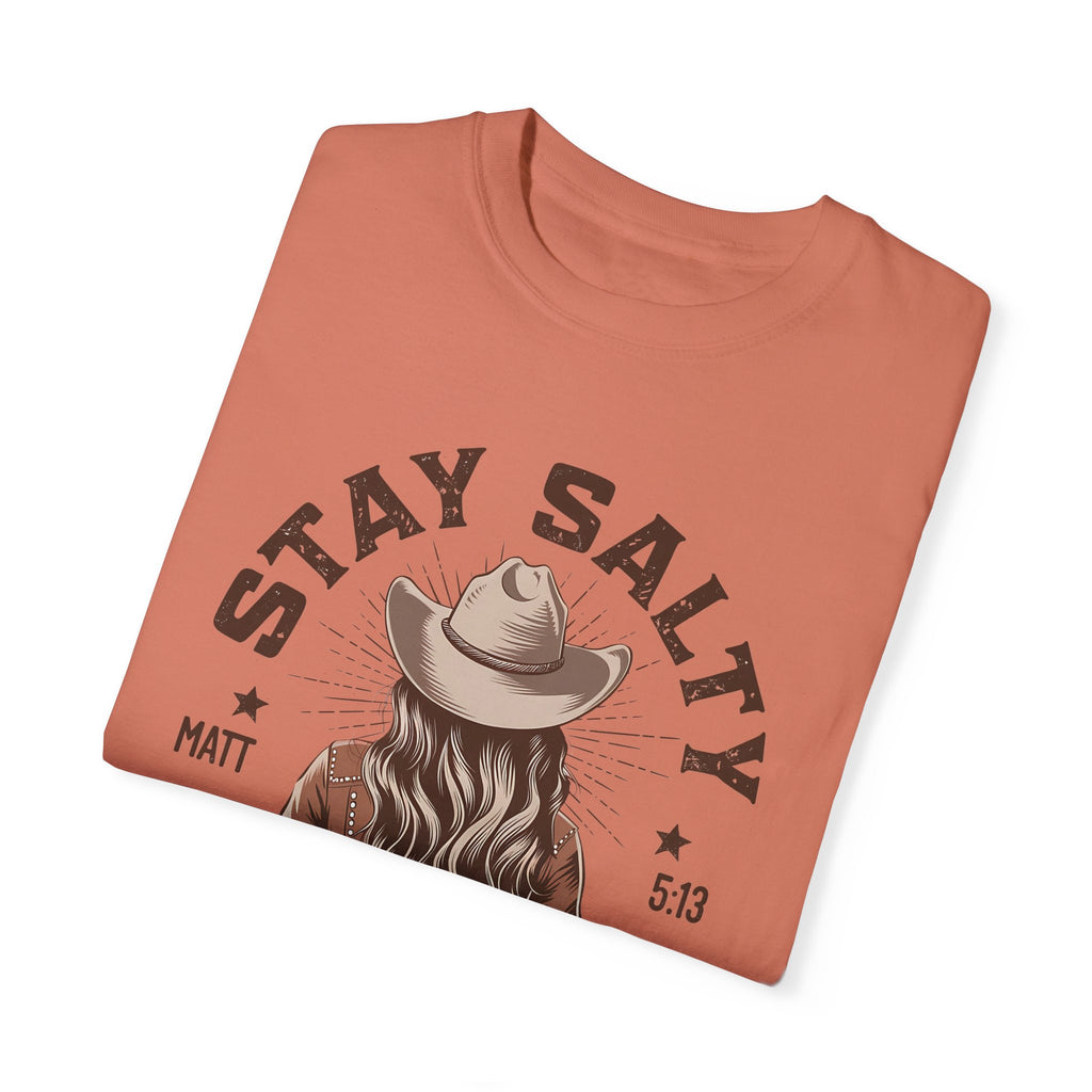Stay Salty Cowgirl T-Shirt, Matthew 5:13, Bible Verse Shirt, Christian Gift, Jesus T-Shirt, Faith Based Gift, Gift For Her, Mother's Day