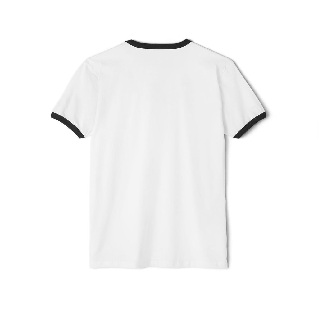 Peace Love America Unisex Cotton Ringer T-Shirt | Patriotic Tee for Memorial Day, Independence Day, 4th of July, American Pride Shirt