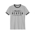 Make Heaven Crowded Unisex Cotton Ringer T-Shirt, Christian T-Shirt, Christian Gift, Retro Jesus T-Shirt,  Bible Shirt, Gift For Her