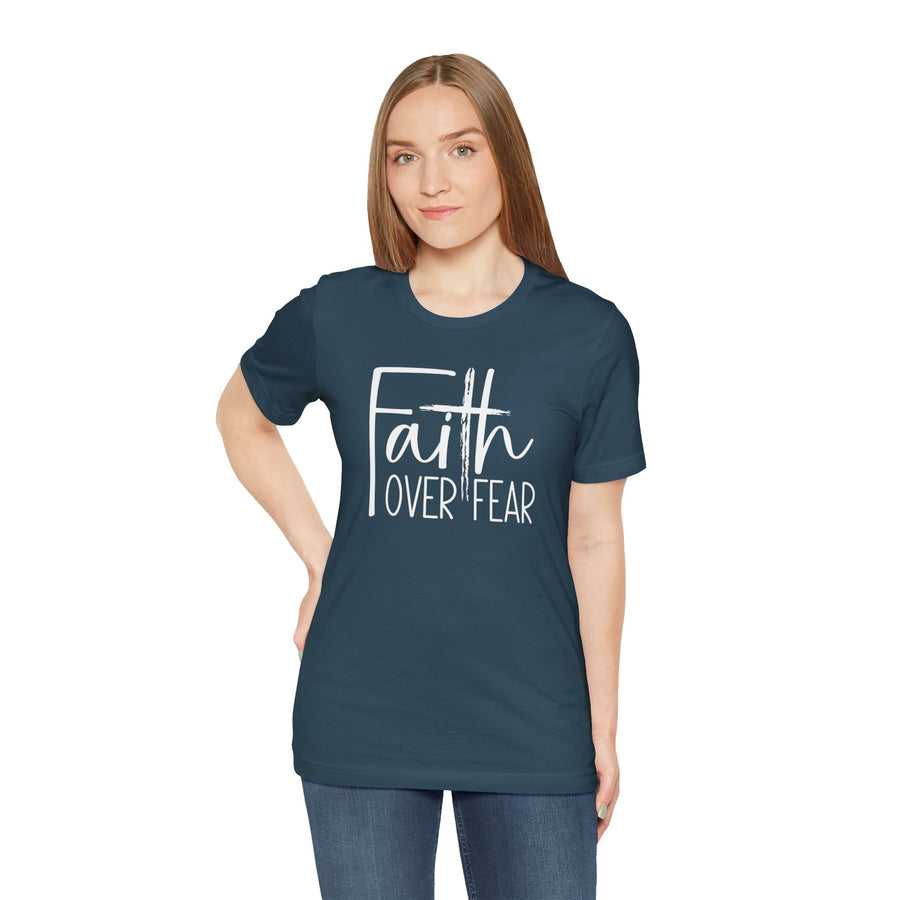 Faith Over Fear TShirt- Christian Shirt- Religious Apparel - Gift For Her- Bella Canvas Shirt