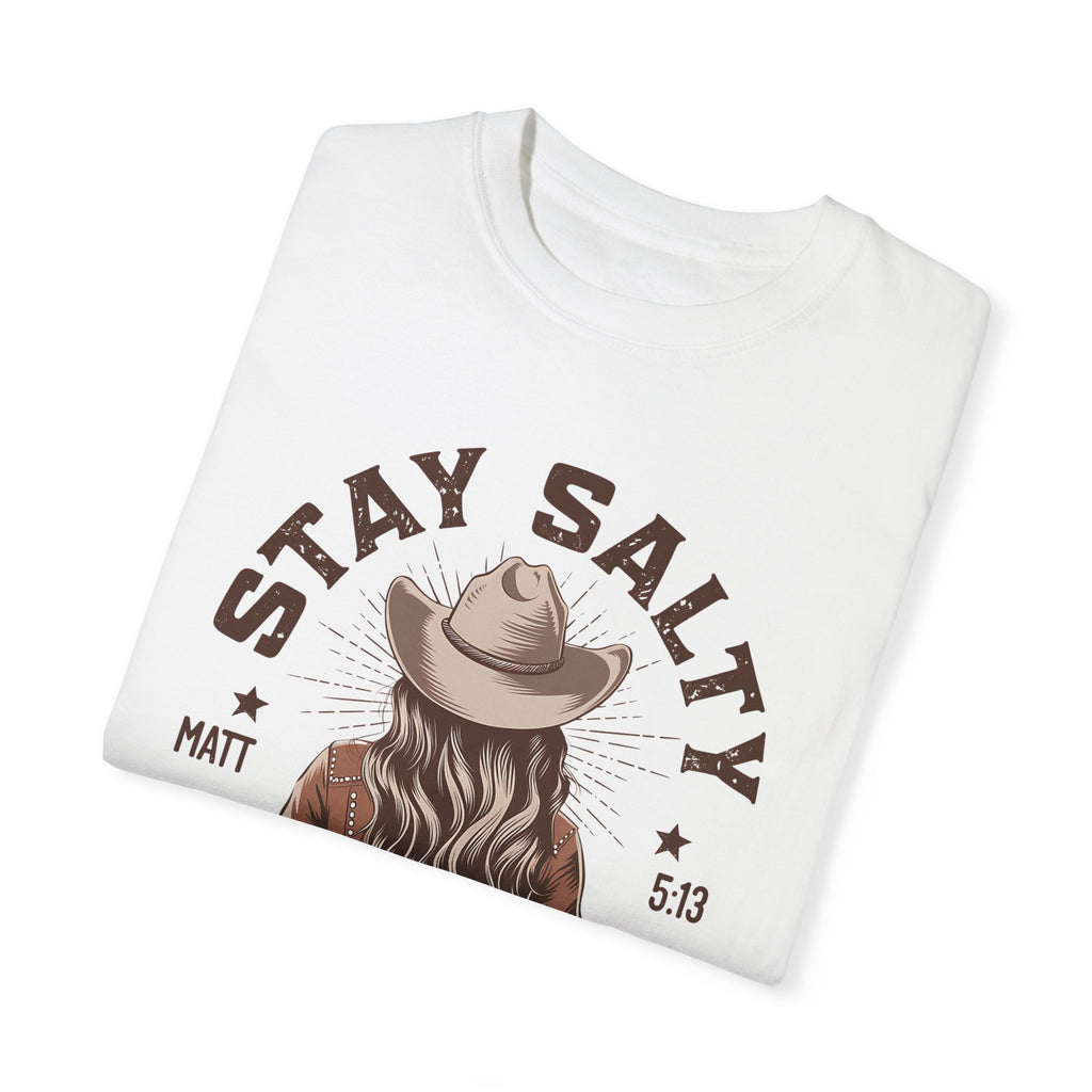 Stay Salty Cowgirl T-Shirt, Matthew 5:13, Bible Verse Shirt, Christian Gift, Jesus T-Shirt, Faith Based Gift, Gift For Her, Mother's Day