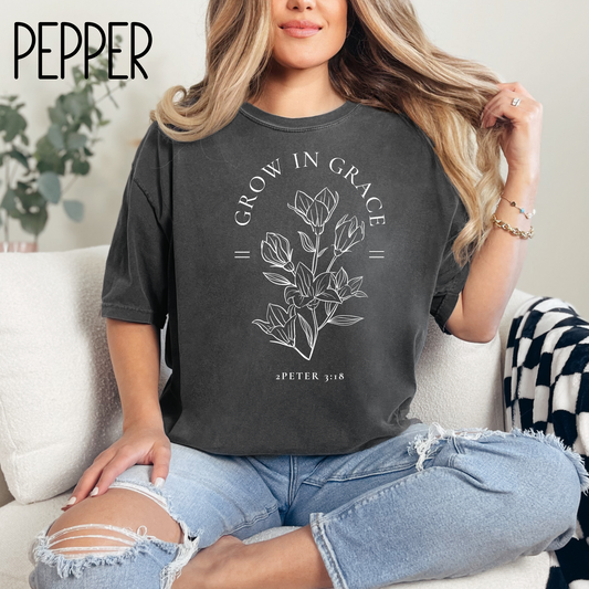 Grow In Grace Comfort Colors Unisex Garment-Dyed T-shirt
