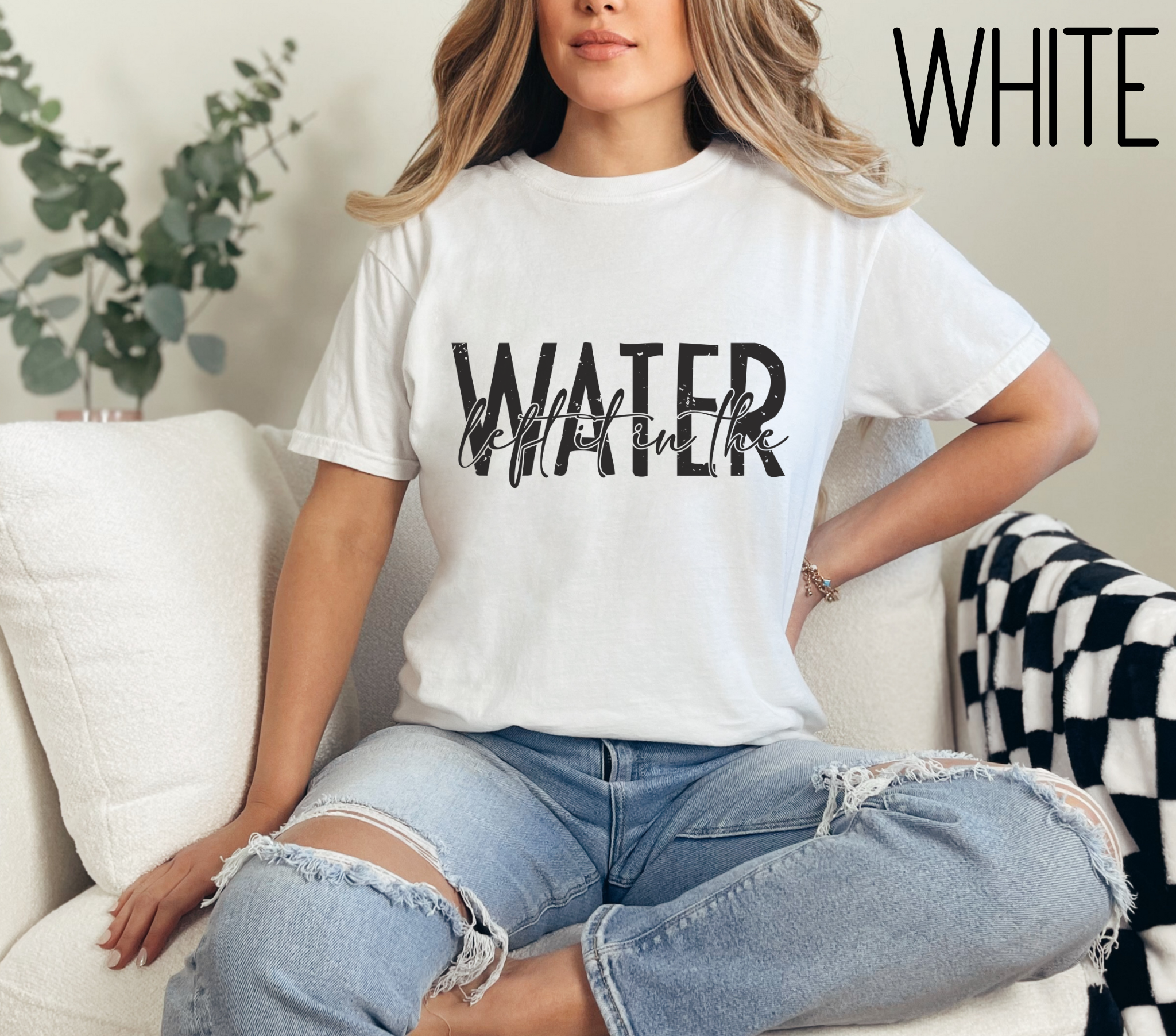 Left It In The Water T-shirt, Religious Tee, Christian Gift, Unisex Top, Faith Clothing, Baptism GiftGift,