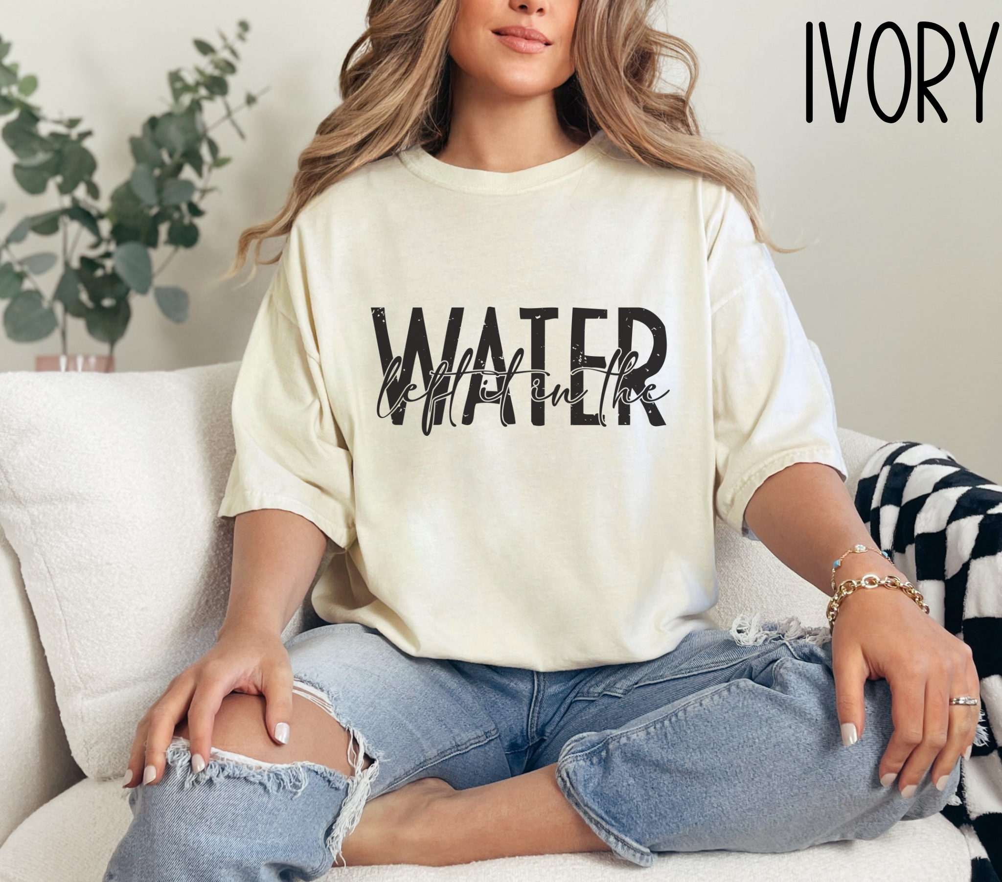 Left It In The Water T-shirt, Religious Tee, Christian Gift, Unisex Top, Faith Clothing, Baptism GiftGift,