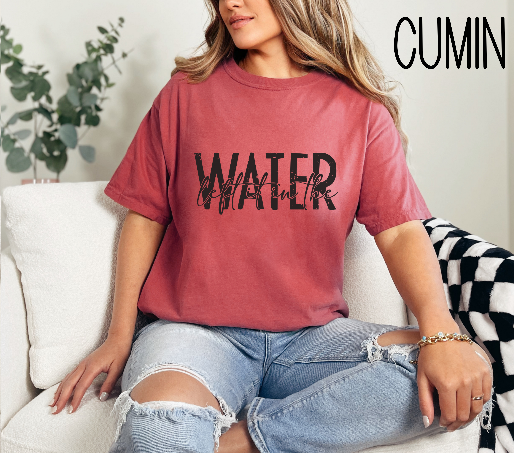 Left It In The Water T-shirt, Religious Tee, Christian Gift, Unisex Top, Faith Clothing, Baptism GiftGift,