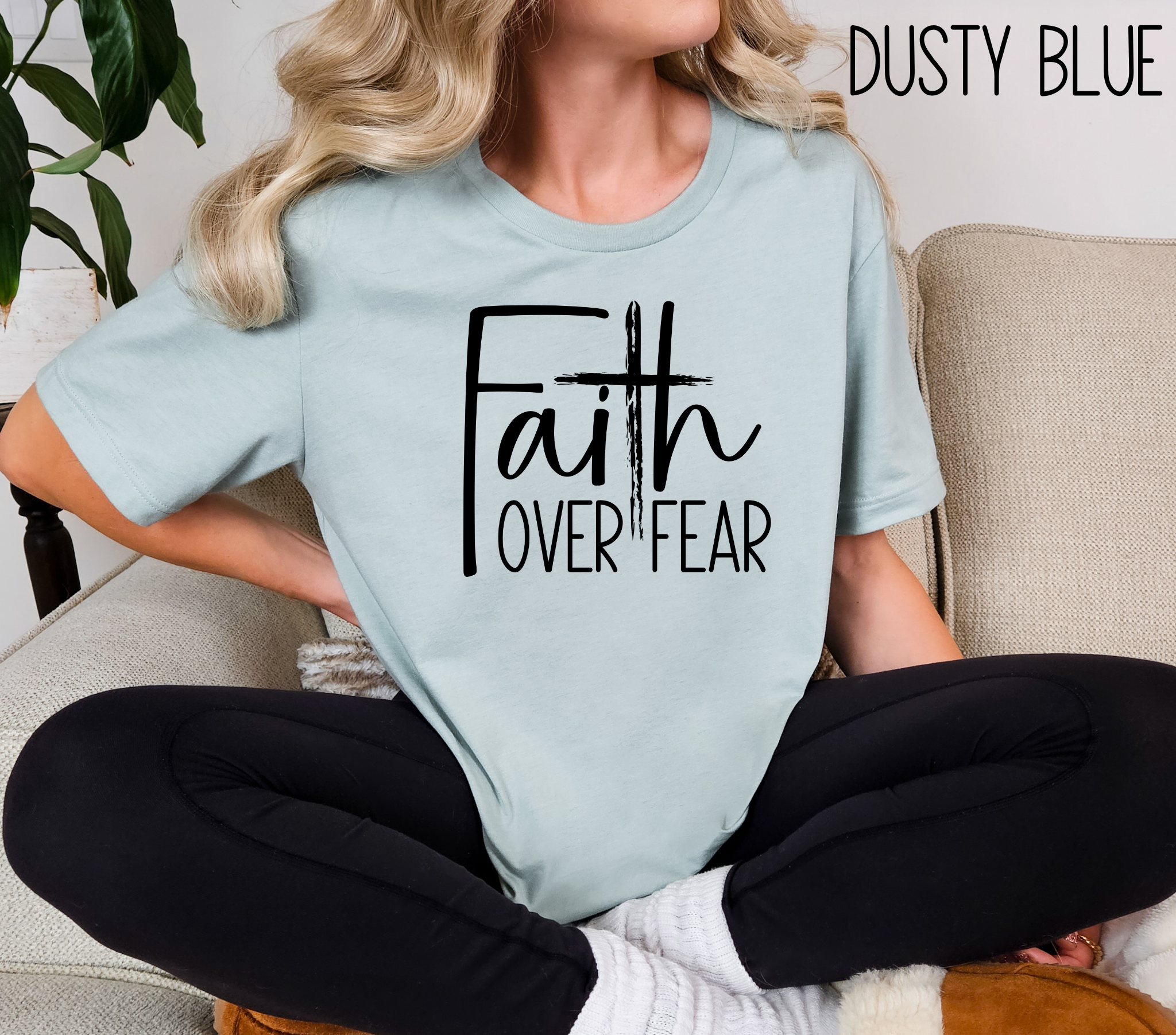 Faith Over Fear TShirt- Christian Shirt- Religious Apparel - Gift For Her- Bella Canvas Shirt