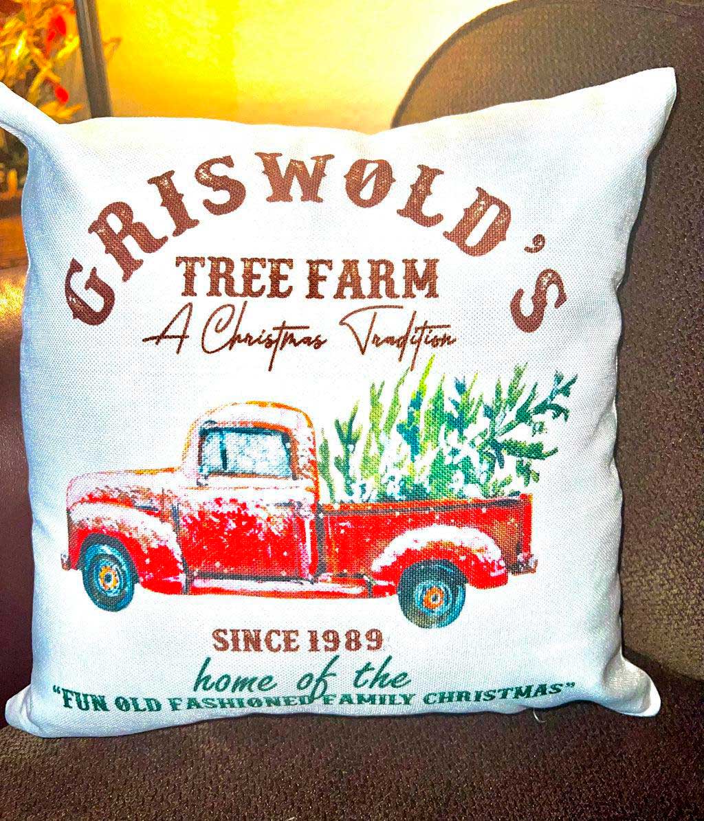 Christmas Vacation Themed Double Sided Pillow Cover