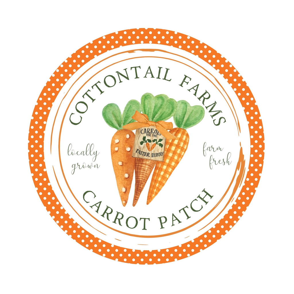 Cottontail Farms Carrot Patch Wreath Sign