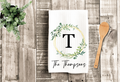 Personalized Last Name Family Monogram Kitchen Dish Towel, Hand Tea Towel, Custom Gift