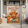 Happy Fall Y'All Garden Flag, 12x18 Double Sided Flag: Front Yard Decor