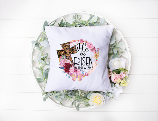 He Is Risen Pillow Cover