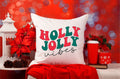 Holly Jolly Vibes Pillow Cover