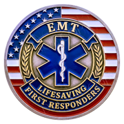 EMT Wreath Sign, Round Metal Sign For Wreaths, Wreath Attachment, First Responder Wreath Sign, EMS Wreath Sign