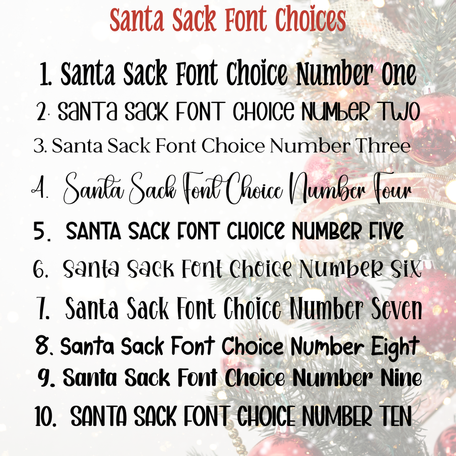 Personalized Kids Unicorn Santa Sack, Present Bag, Christmas Gift Sack, Gift Bag For Girl, Christmas Decor, Large Gift Bag, Canvas Bag