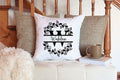 Split Monogram Pillow Cover