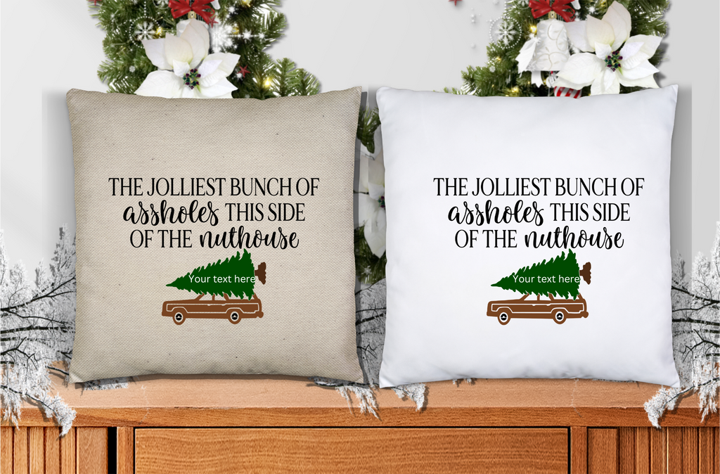 Jolliest Bunch of Assholes Throw  Pillow Cover