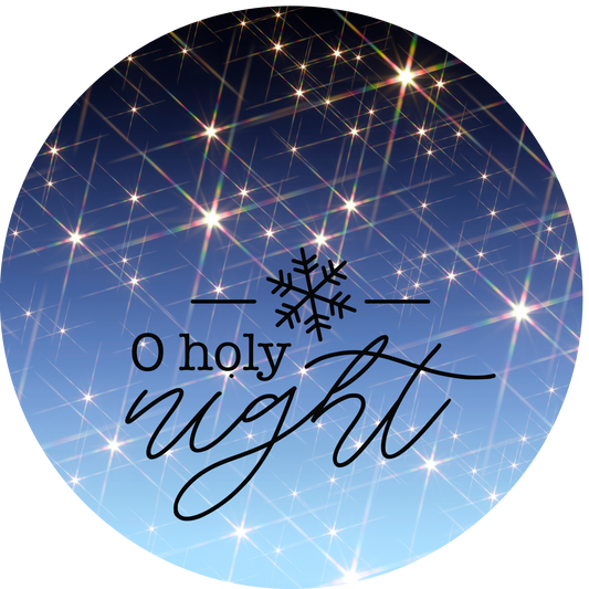 Oh Holy Night Wreath Sign