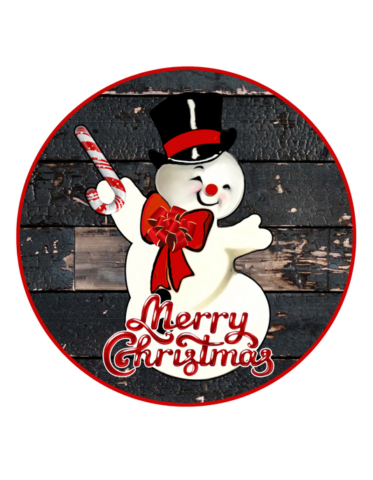 Snowman  Wreath Sign