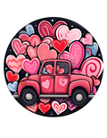 Loads of Love Wreath Sign, Round Metal Sign, Door Hanger