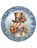 Blue Snowman Wreath Sign