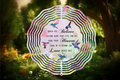 Hummingbird Memorial Wind Spinner-10 Inch Metal Double Sided Wind Spinner-Yard Art-Memorial Gift