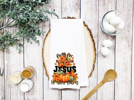 Fall For Jesus Kitchen Towel