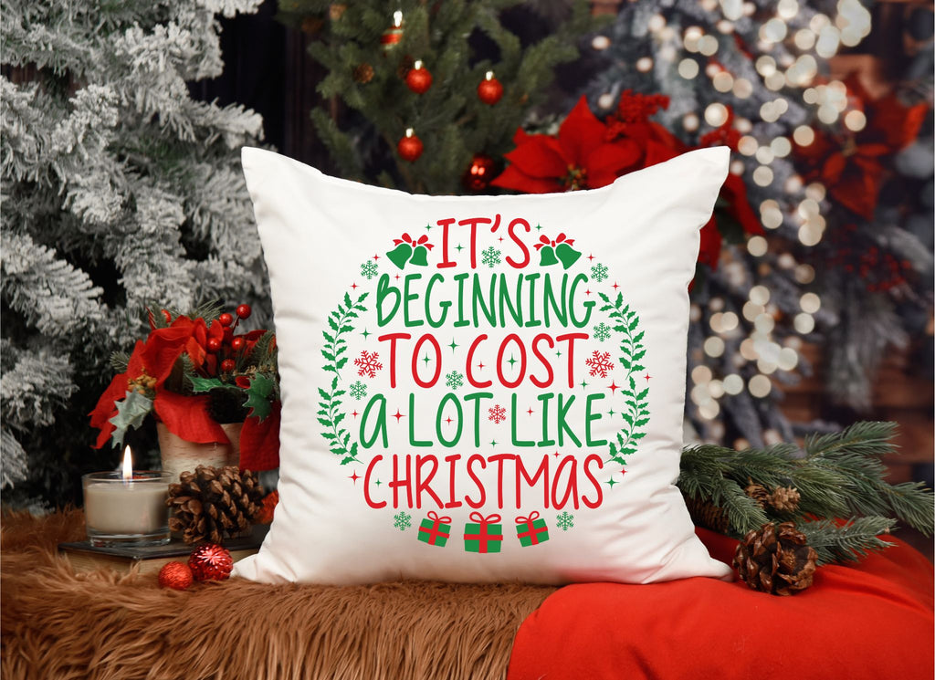 It's Beginning To Cost A Lot Like Christmas Throw Pillow Cover