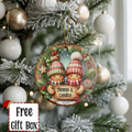 Personalized Gingerbread Couple Ornament, Gingerbread Newlywed Wedding Gift Ornament, Add Any Name Keepsake Ornament, Engagement Spouse Gift