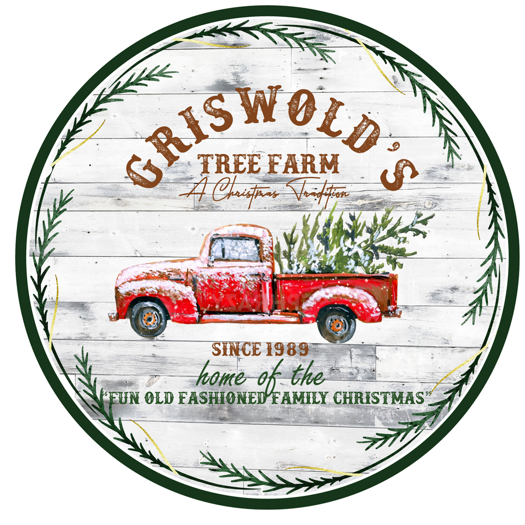 Griswold's Tree Farm  Wreath Sign