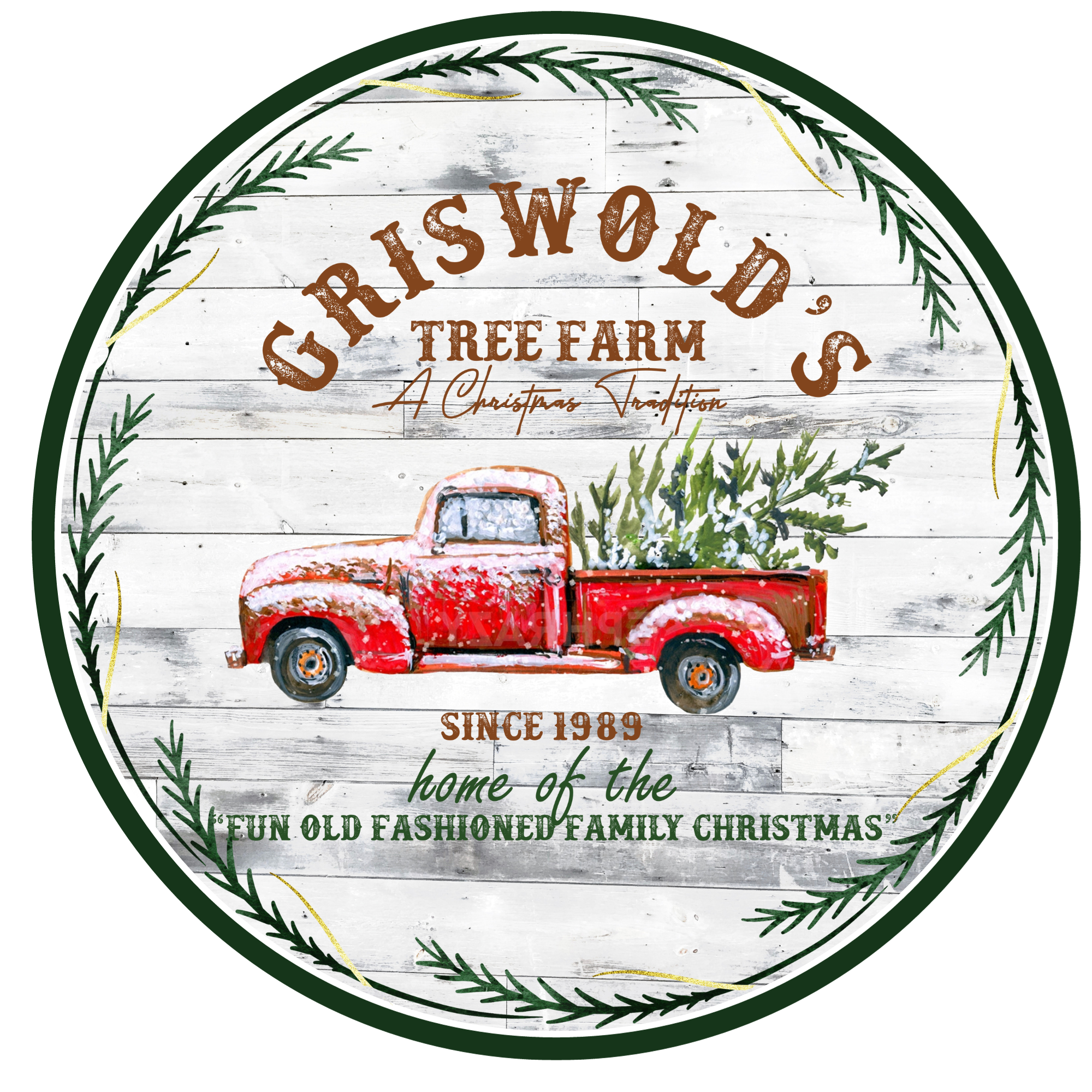 Griswold's Tree Farm  Wreath Sign