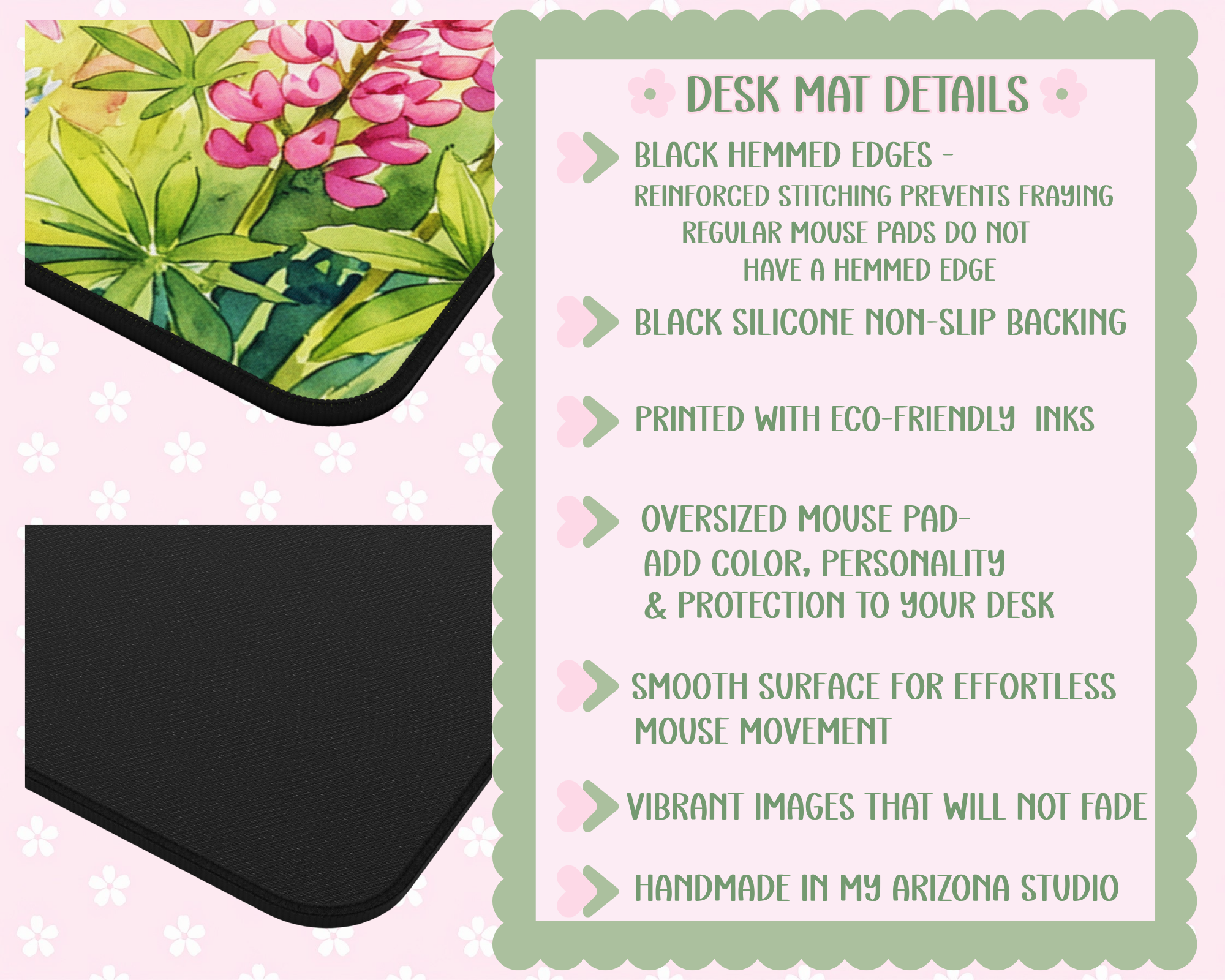 Custom Purple Cross Desk Mat, Large Mousepad, Office Dorm Decor, Co Worker Teacher Gift, Home Office Desk Supplies