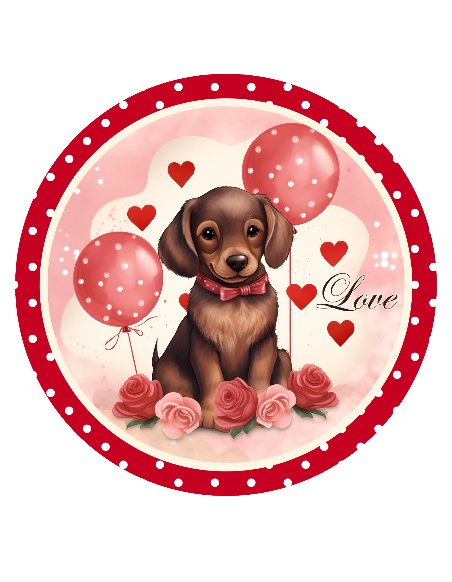 Puppy Love Wreath Sign