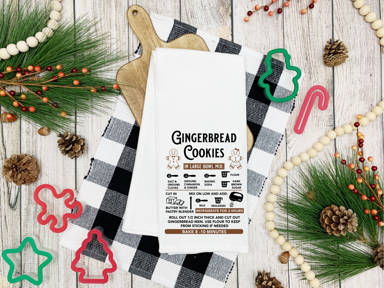 Gingerbread Cookie Recipe  Kitchen Towel
