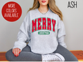 Merry Christmas Sweatshirt, Christmas Shirt, Cute Winter Sweater, Christmas Shirt for Women, Holiday Sweatshirt