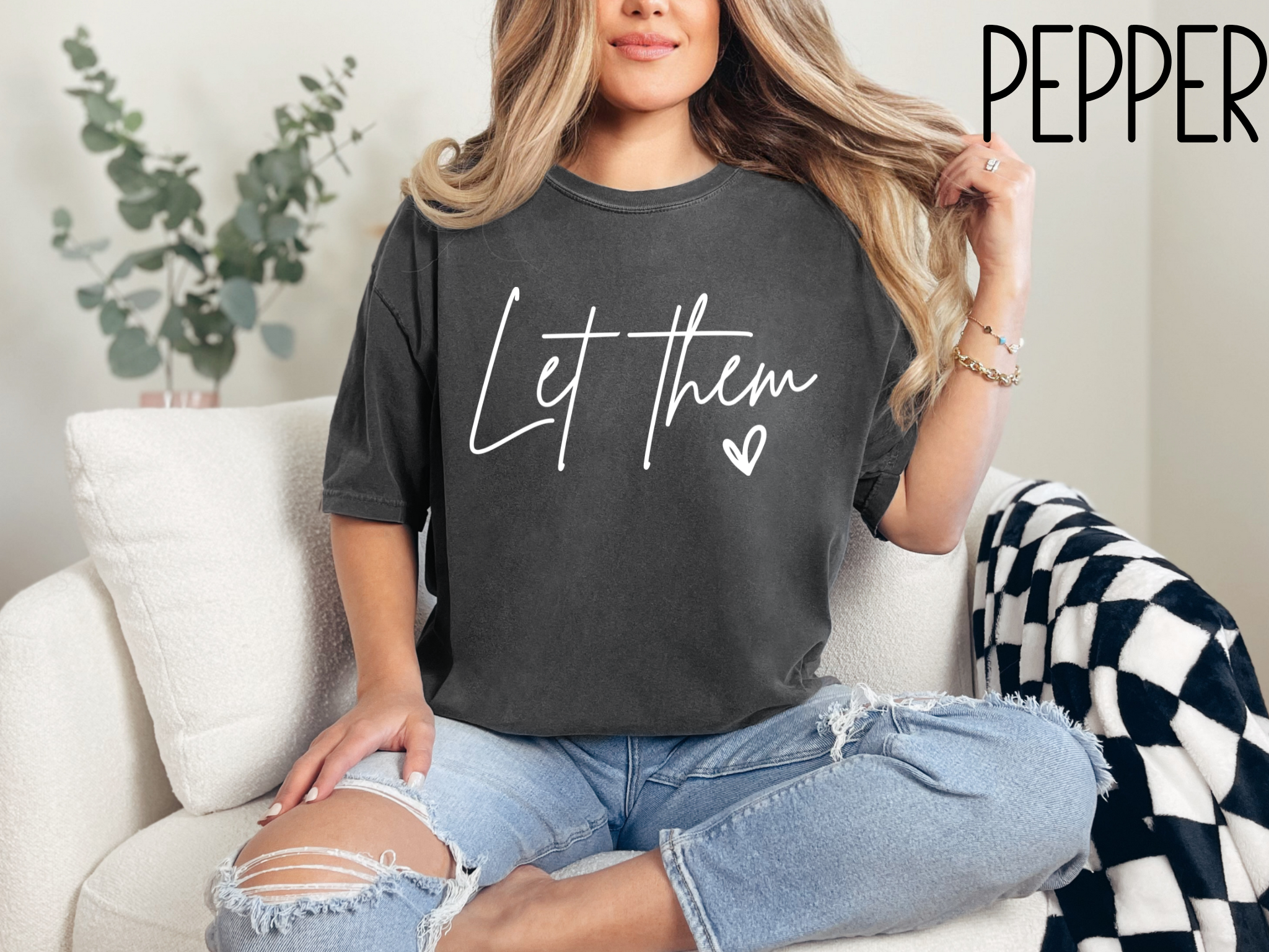 Let Them Inspirational Shirt, Self Love, Gift For Her, Positive Saying Shirt, Mental Health Shirt