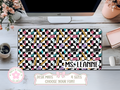 Custom Teacher Checkered Desk Mat, Large Mousepad, Co Worker Teacher Gift, Home Office Desk Supplies