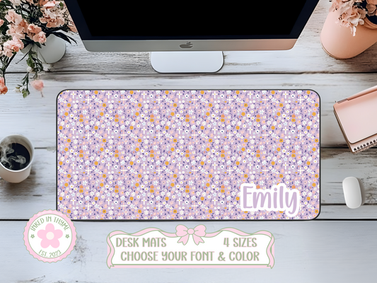 Custom Purple Cross Desk Mat, Large Mousepad, Office Dorm Decor, Co Worker Teacher Gift, Home Office Desk Supplies