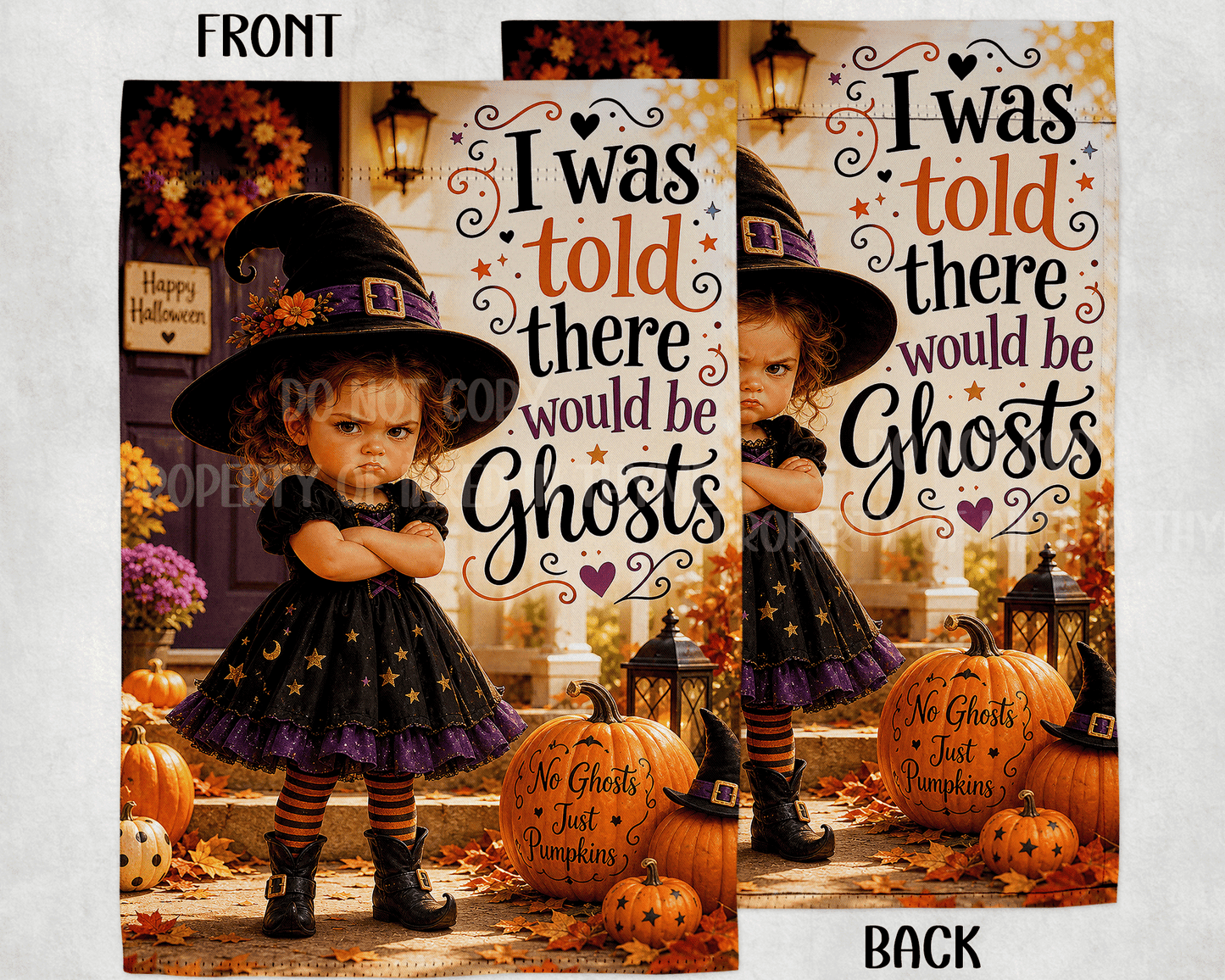 I Was Told There Would Be Ghosts Garden Flag, 12x18 Double Sided Flag: Front Yard Decor